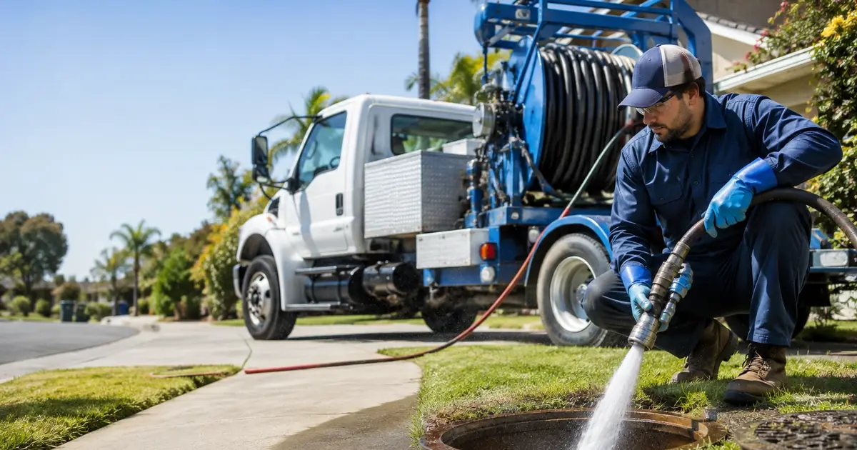 Hydro jet sewer cleaning Los Osos