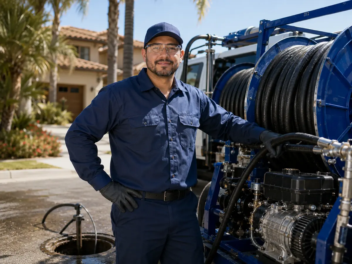 Hydro jet sewer cleaning in Los Osos