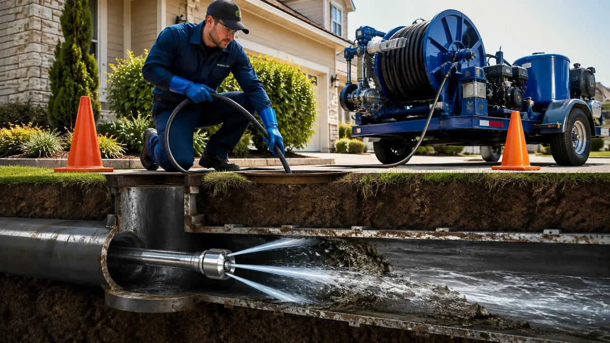 Main Sewer Line Hydro Jet Cleaning in Los Osos