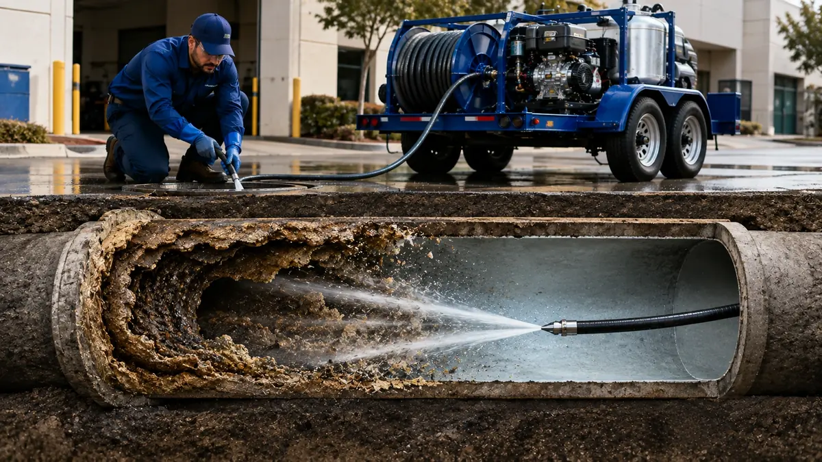Sewer Pipe Descaling in Los Osos