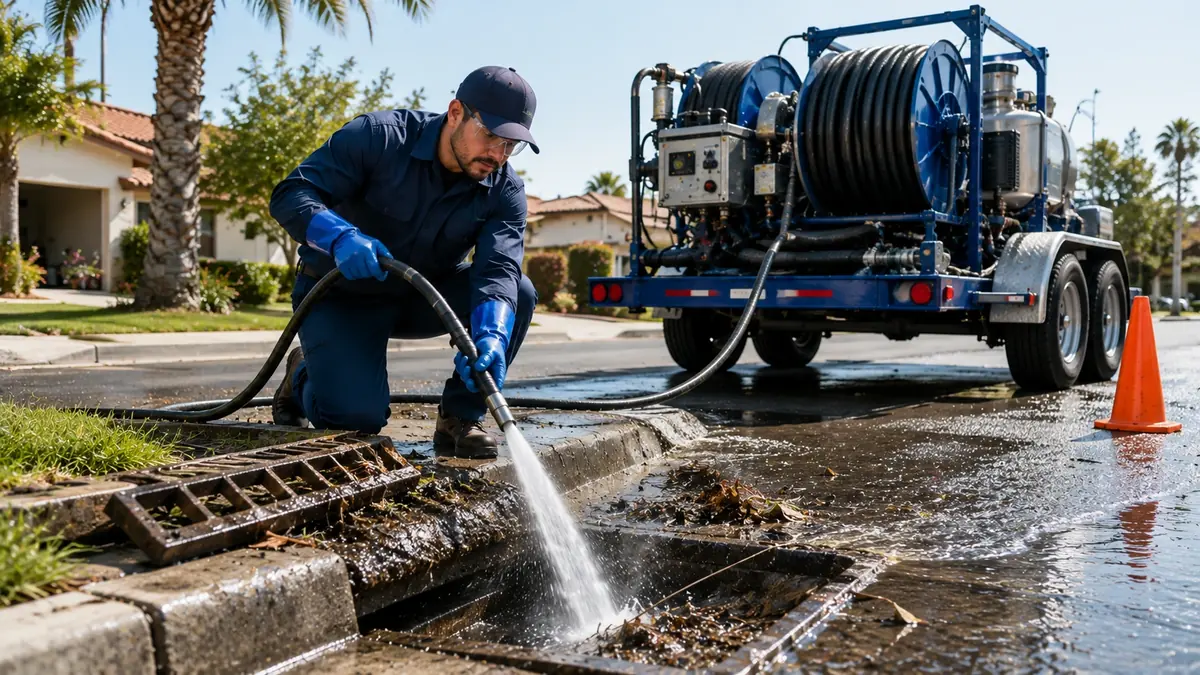 Storm Drain Hydro Jet Cleaning in Los Osos